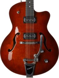 Guitare électrique 3/4 caisse & jazz Godin 5th Avenue Uptown T-Armond Bigsby - Havana burst