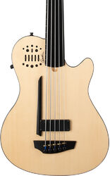 Basse acoustique Godin A5 Ultra Natural Fretless A/E - Natural semi gloss