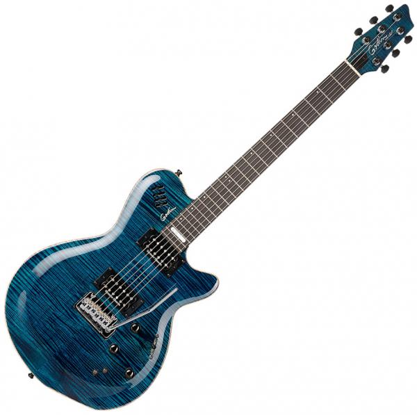 GODIN LGXT TRANS BLUE エレキギター Godin LGXT 3 Voice Electric Guitar in Trans Blue AA Top B