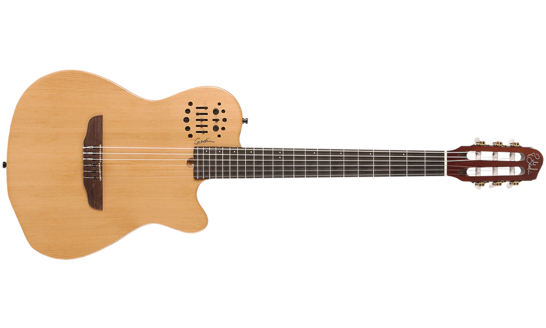 Godin Multiac Nylon Acs Sa Slim Synth Access +housse - Natural - Guitare Classique Format 4/4 - Variation 4