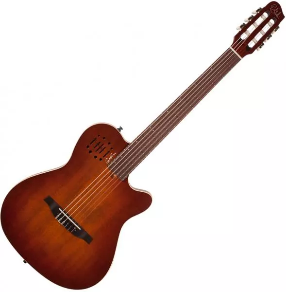 Guitare classique format 4/4 Godin Multiac Nylon Encore - Burnt amber