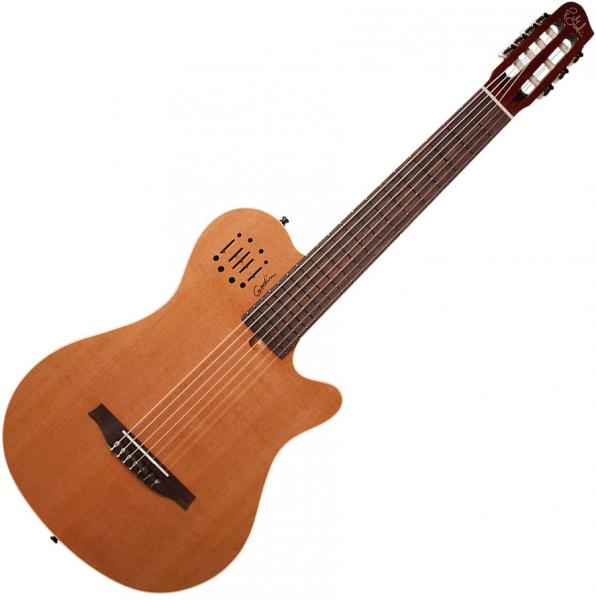 Guitare à 4 Cordes En 7 Lettres Guitare classique format 4/4 Godin Multiac Nylon Encore 7 +bag - natural
