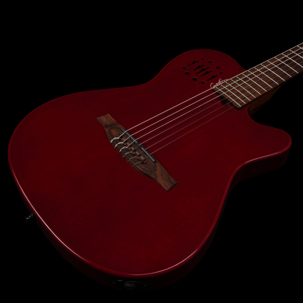 Godin Multiac Nylon Mundial Cw Cedre Acajou Rw - Aztec Red - Guitare Acoustique - Variation 2
