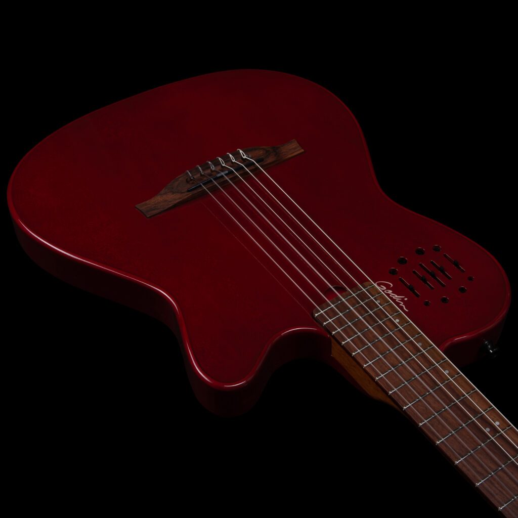 Godin Multiac Nylon Mundial Cw Cedre Acajou Rw - Aztec Red - Guitare Acoustique - Variation 3