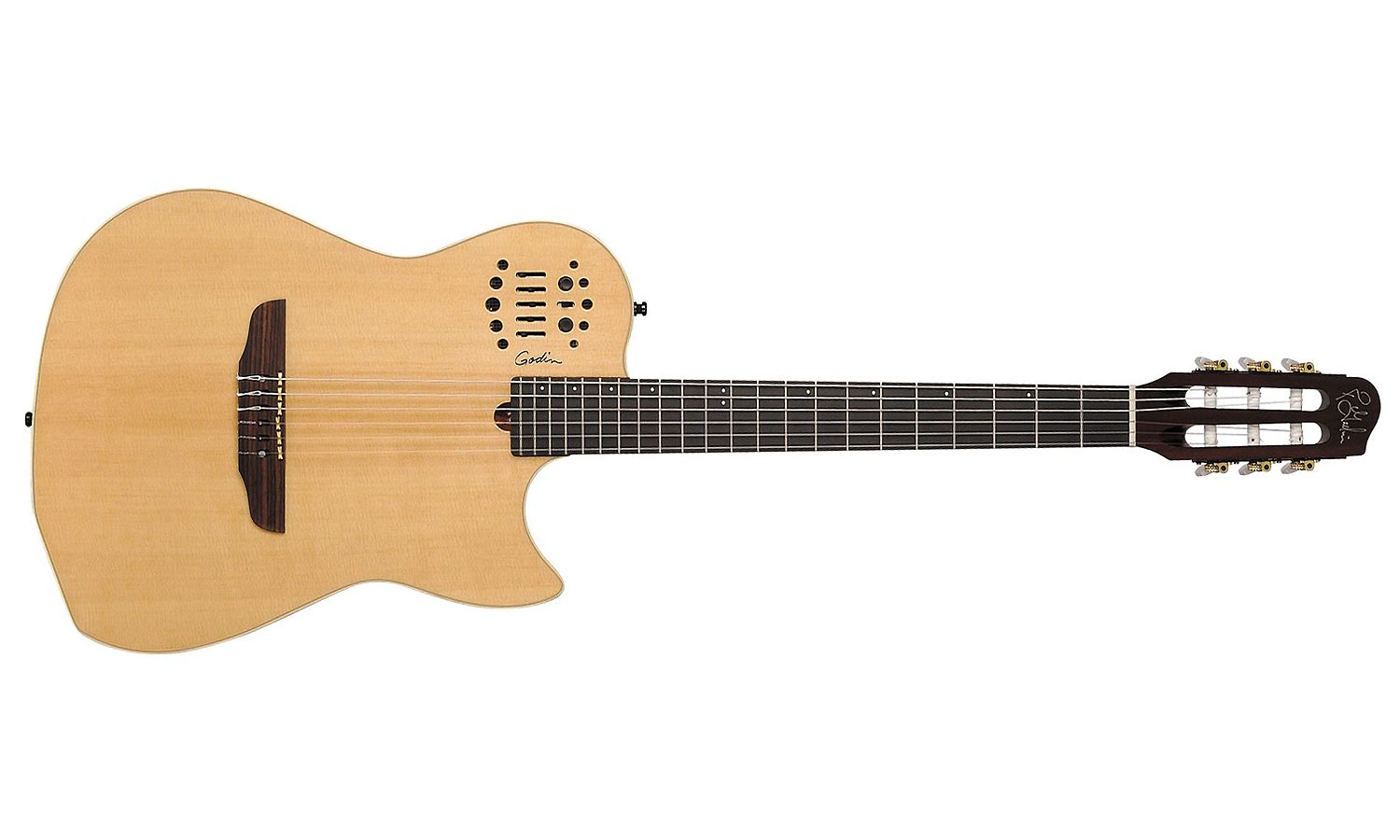 Godin Multiac Nylon Sa Synth Access +housse - Natural - Guitare Classique Format 4/4 - Variation 1