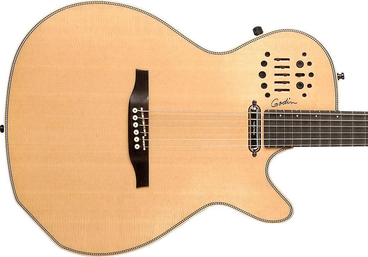 Godin Multiac Steel Spectrum Sa Synth Access Ric +housse - Natural - Guitare Acoustique - Variation 1