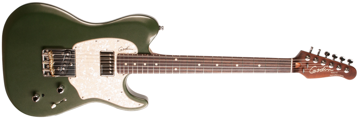 Godin Stadium '59 Ltd Sh Trem Rw - Desert Green - Guitare Électrique Forme Tel - Variation 1