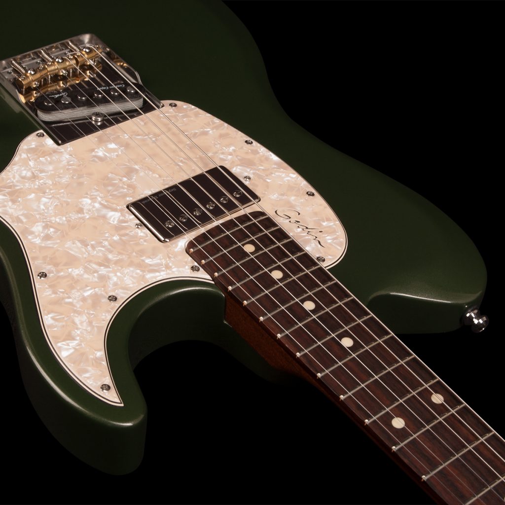 Godin Stadium '59 Ltd Sh Trem Rw - Desert Green - Guitare Électrique Forme Tel - Variation 4