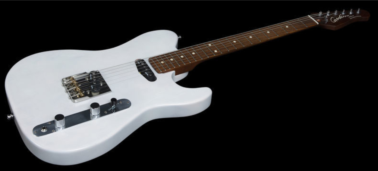 Godin Stadium Ht 2s Rw +housse - Trans White - Guitare Électrique Forme Tel - Variation 2