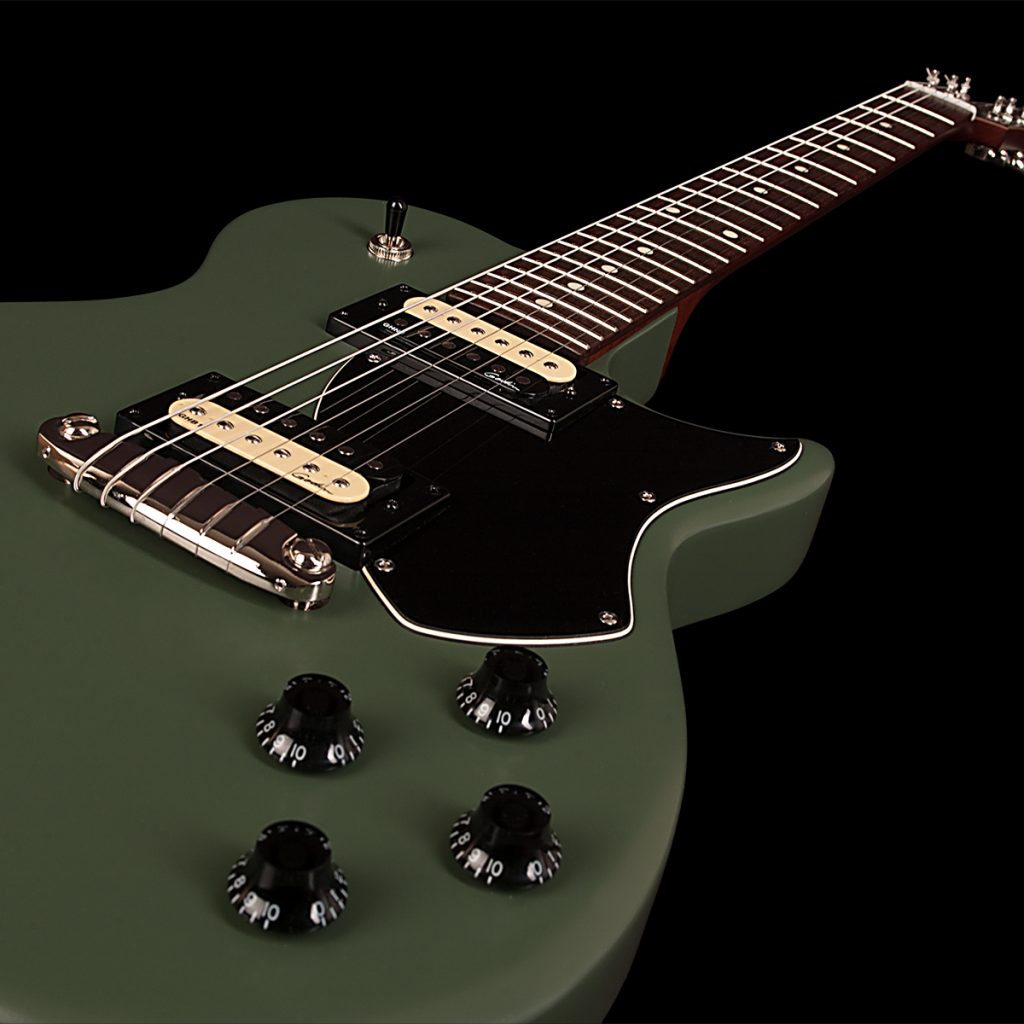 Godin Summit Classic Sg Hh Ht Rw +housse - Matte Green - Guitare Électrique Single Cut - Variation 2