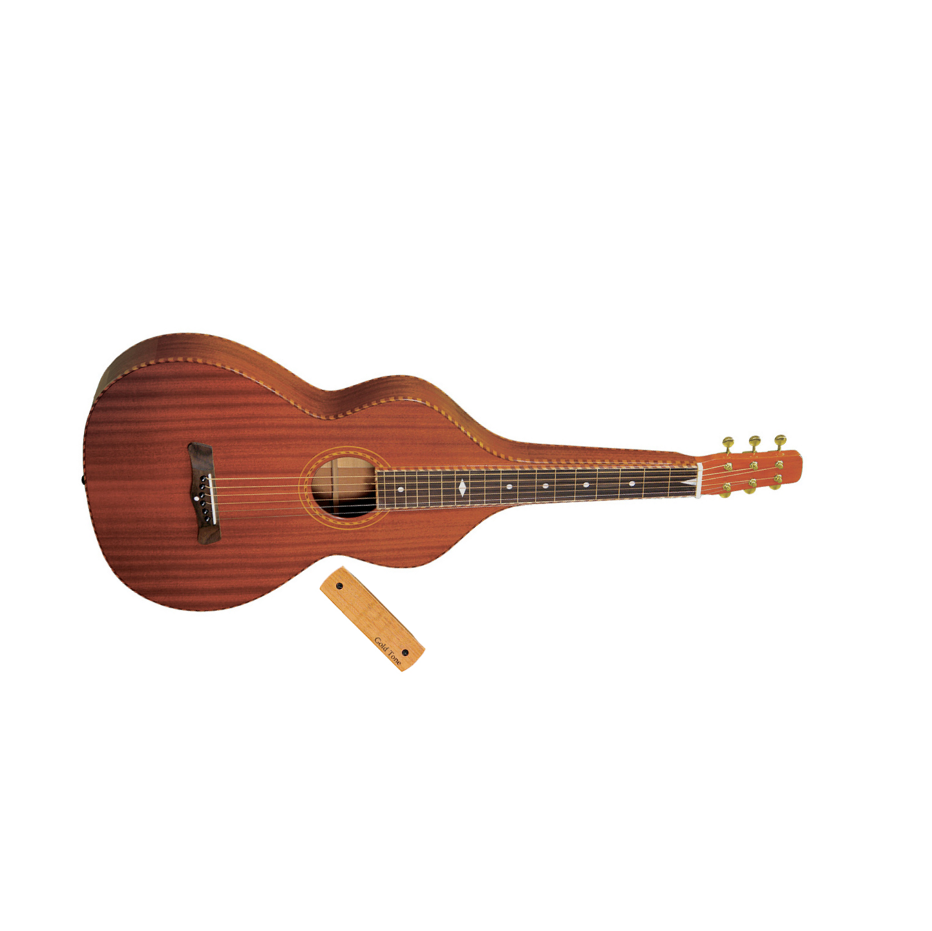 Gold Tone Sm-weissenborn Hawaiian Style Slide Guitar + Micro Double Bobinage +etui - Naturel - Lap Steel - Main picture