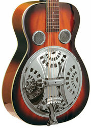 Dobro resonateur Gold tone Paul Beard PBR Roundneck Resonator Guitar +Case - Sunburst