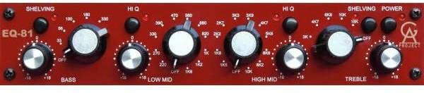 Equaliseur / channel strip Golden age project EQ-81
