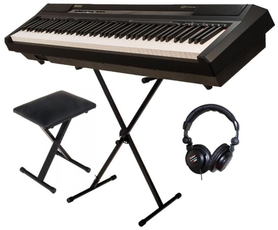 Pack clavier Goldstein GSP-1 Noir + stand X + Banquette X + casque