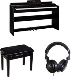 Pack clavier Goldstein (GLP-8) Noir + Casque + Banquette