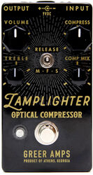 Pédale compression / sustain / noise gate  Greer amps Lamplighter Optical Compressor