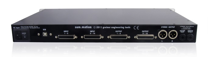 Greiner Engineering Sum Mation - Processeur D'effets - Variation 2