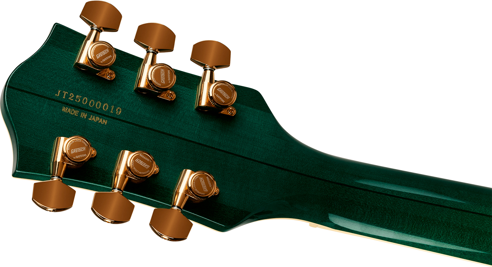 Gretsch Broadkaster Lx Jr Center Block Bigsby Gh Pro. Jap 2h Trem Eb - Tropic Aura - Guitare Électrique 1/2 Caisse - Variation 4