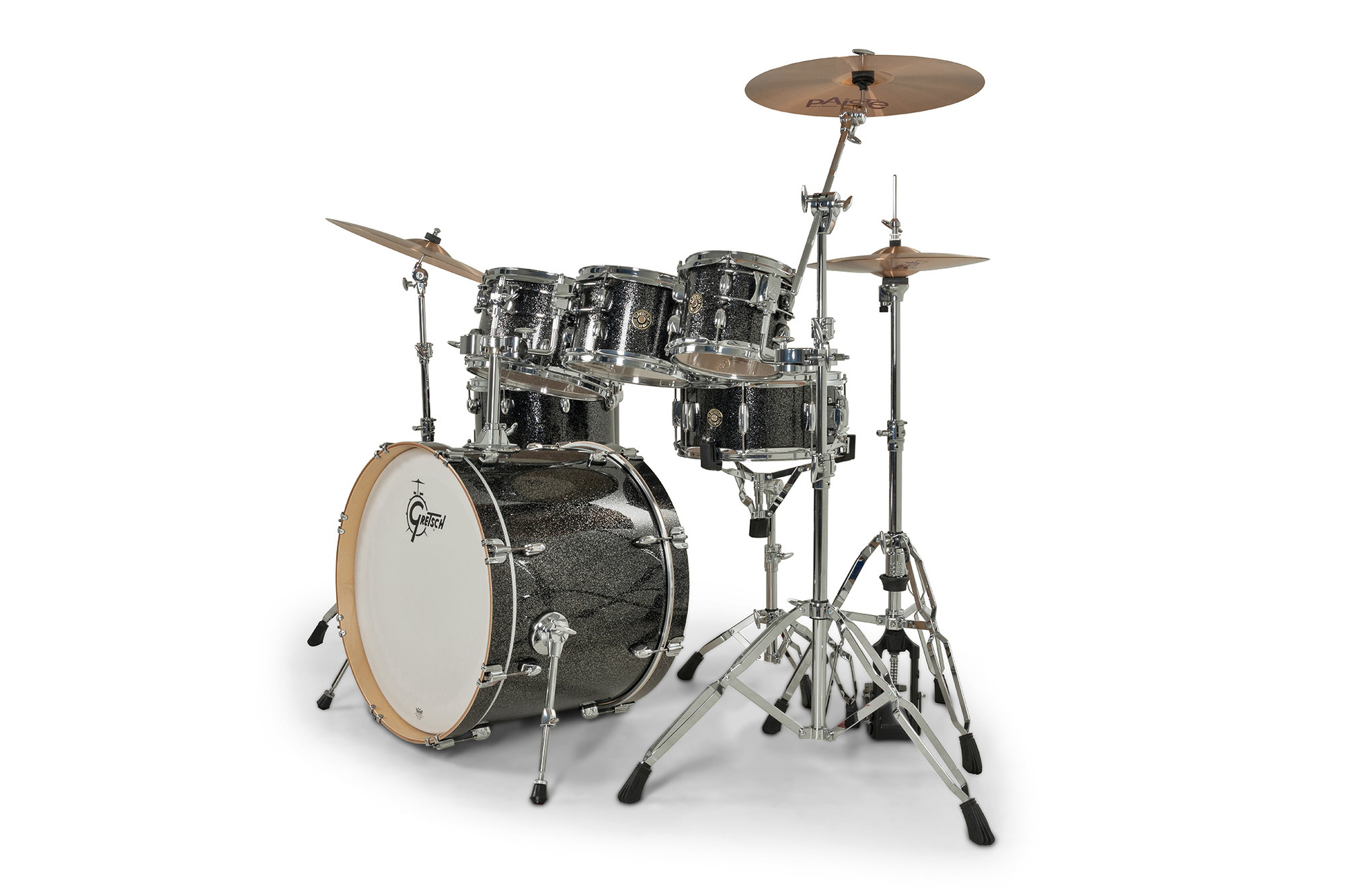 Gretsch Catalina Erable 7 Futs - 6 FÛts Et + - Black Stardust - Batterie Acoustique Standard - Variation 2