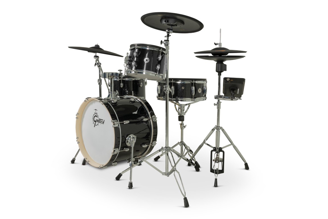 Gretsch Catalina Evo 4 Pc Kit Black Sparkle - Kit Batterie Électronique - Variation 2