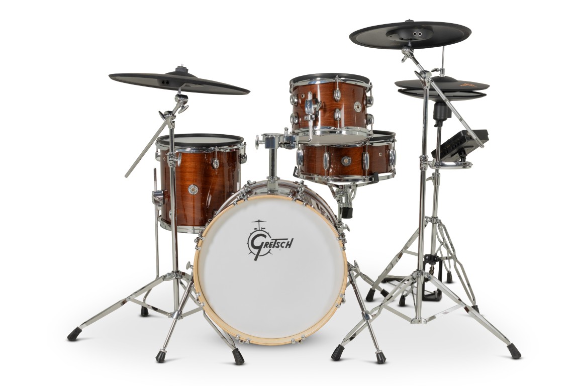 Gretsch Catalina Evo 4 Pc Kit Walnut Glaze - Kit Batterie Électronique - Variation 4