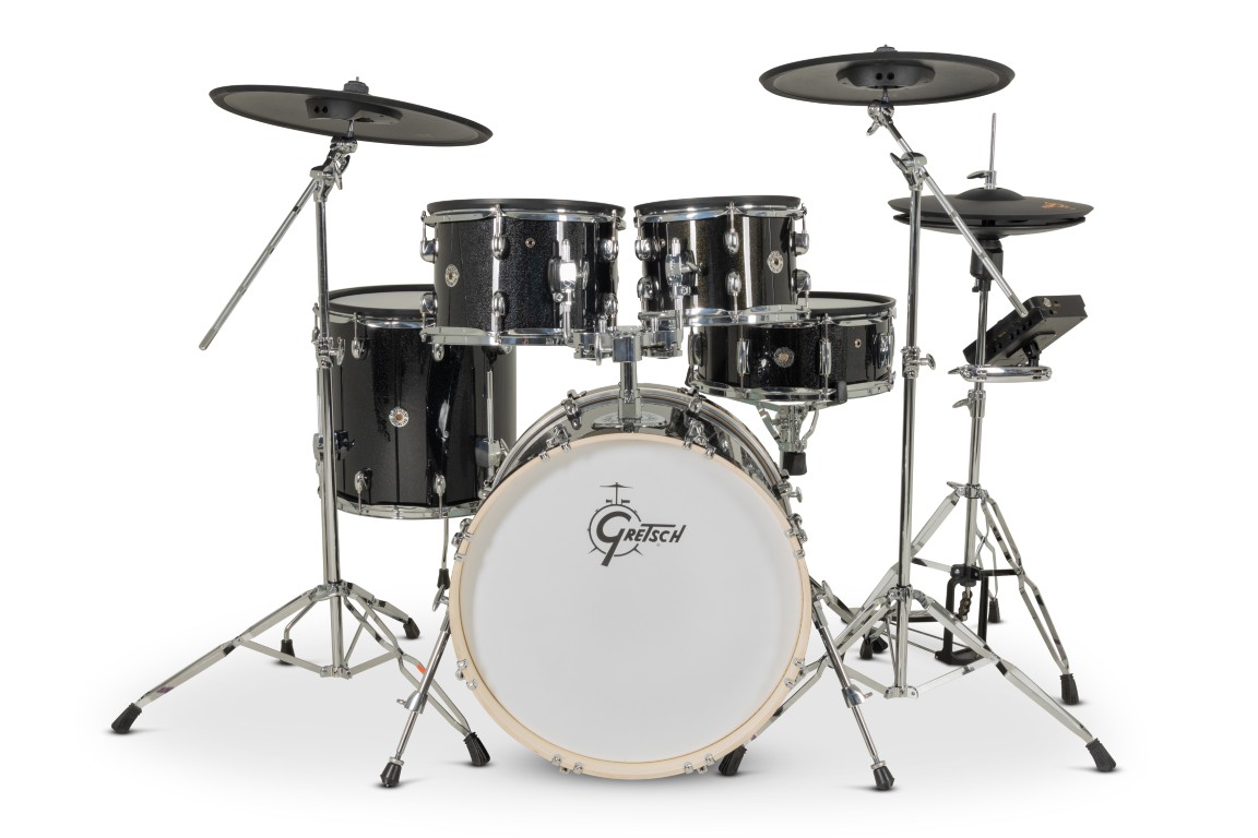 Gretsch Catalina Evo 5 Pc Kit Black Sparkle - Kit Batterie Électronique - Variation 13