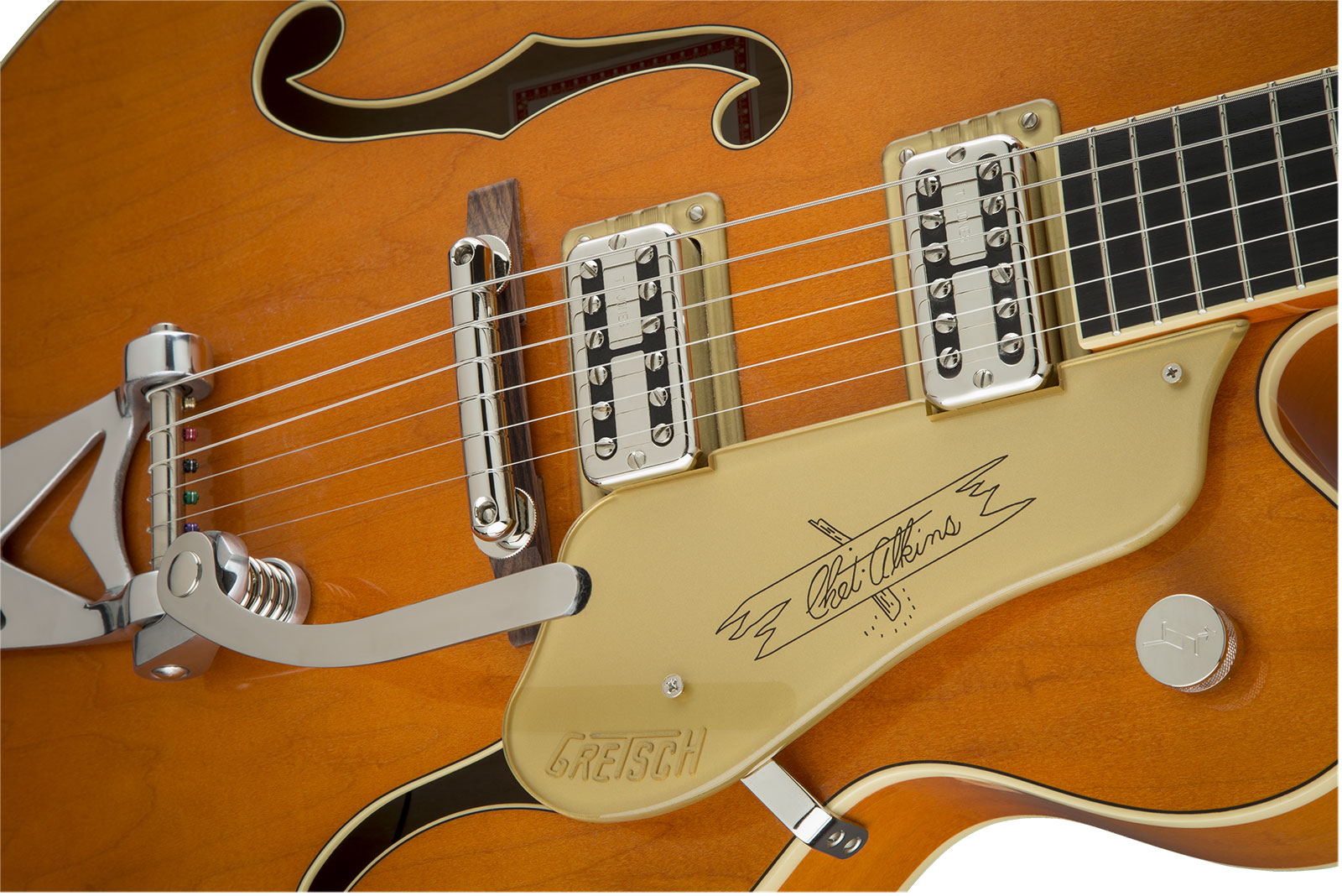 Gretsch Chet Atkins G6120t-59 Vintage Select 1959 Bigsby Pro Jap 2h Tv Jones Trem Eb - Vintage Orange Stain - Guitare Électrique 3/4 Caisse & Jazz - V