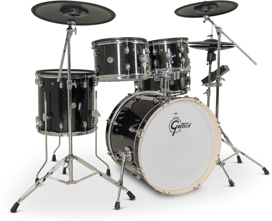 Gretsch Catalina Evo 5 Pc Kit Black Sparkle - Kit Batterie Électronique - Main picture