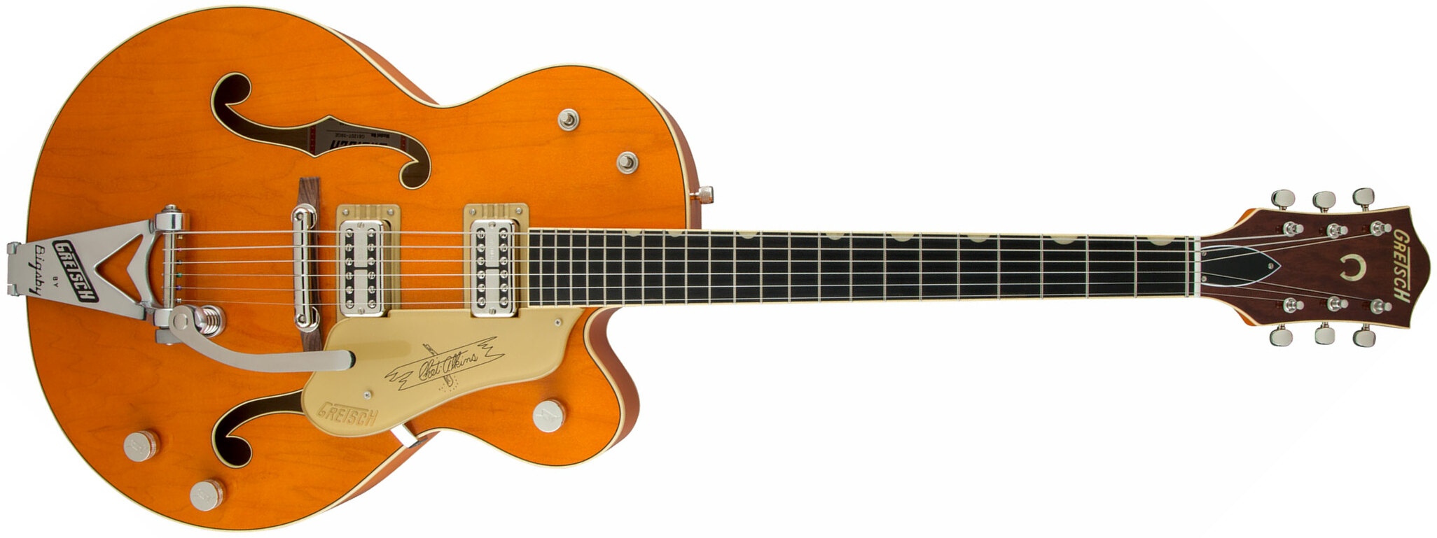 Gretsch Chet Atkins G6120t-59 Vintage Select 1959 Bigsby Pro Jap 2h Tv Jones Trem Eb - Vintage Orange Stain - Guitare Électrique 3/4 Caisse & Jazz - M