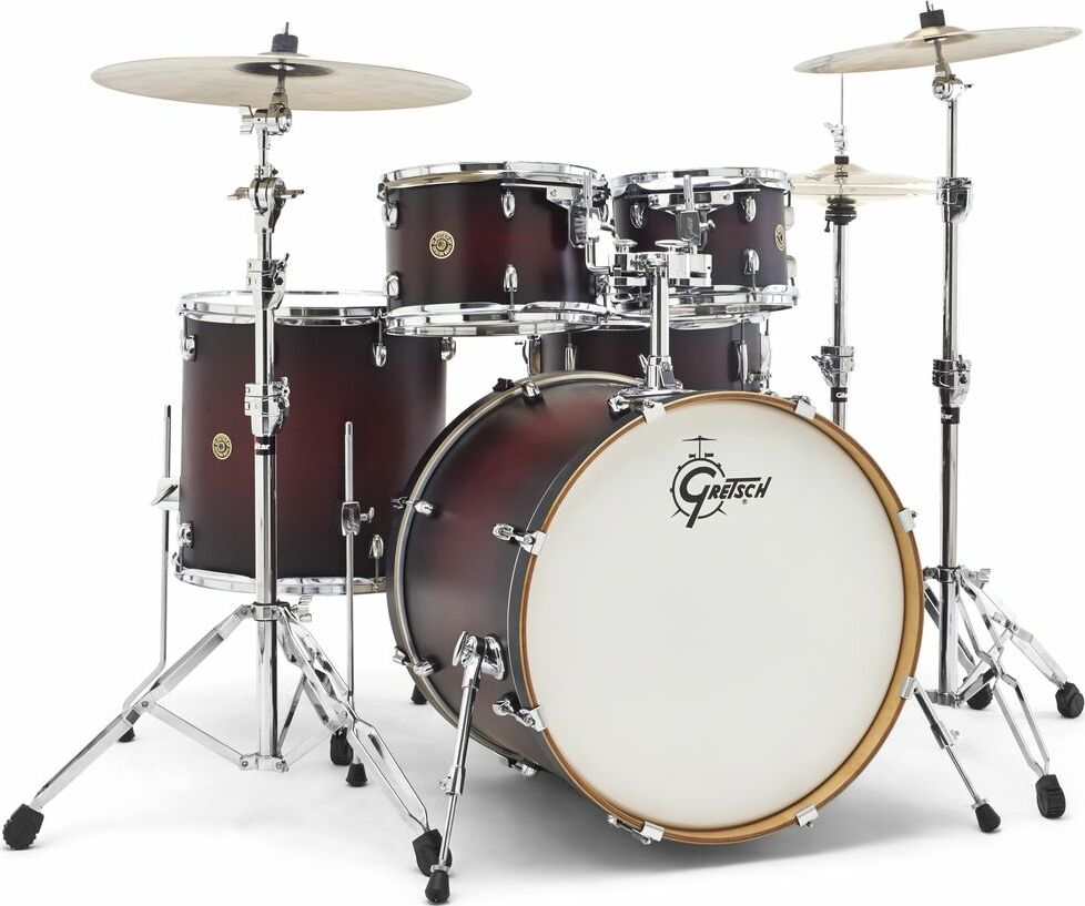 Gretsch Cm1e825sdcb  Catalina Maple Stage 22 - 5 FÛts - Satin Deep Cherry Burst - Batterie Acoustique Stage - Main picture