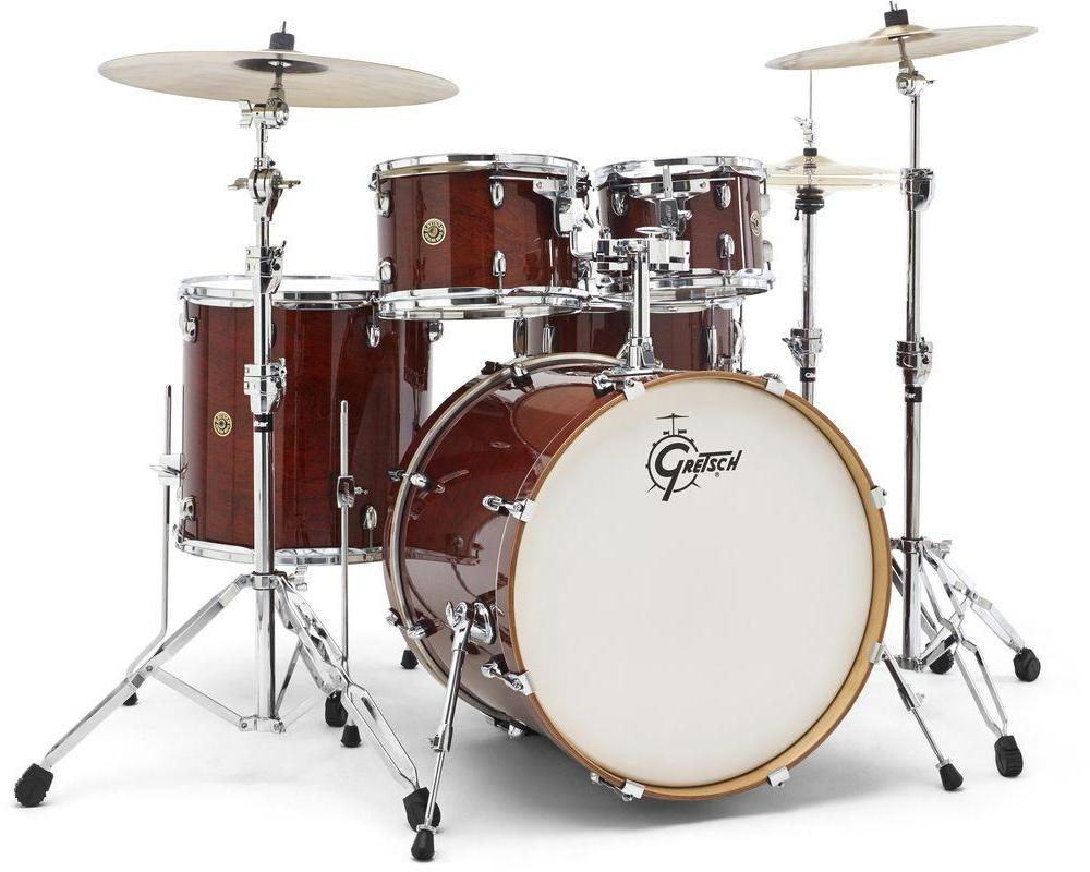 Batterie acoustique stage Gretsch CM1-E825-WG Catalina Maple Stage 22 - 5 fûts - Walnut glaze