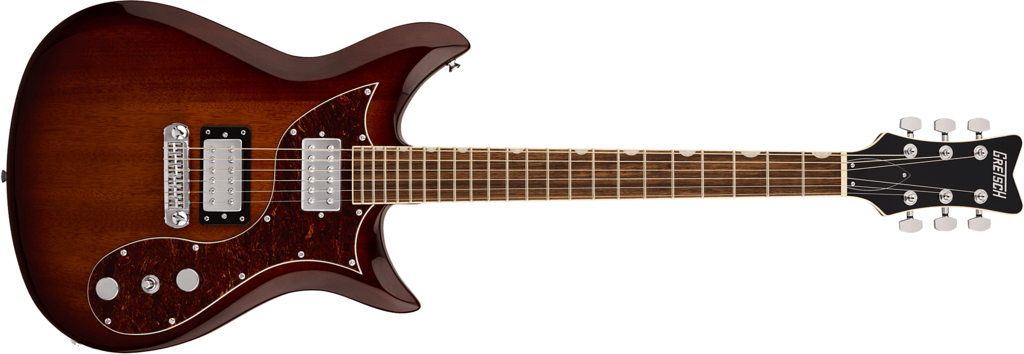 Gretsch Cvt Dc Wraparound Electromatic 2h Ht Lau - Havana Burst - Guitare Électrique Double Cut - Main picture