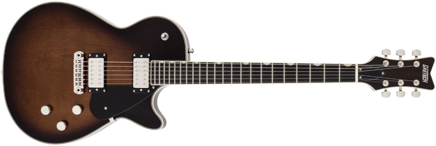 Gretsch Electromatic Premier Jet 2h Ht Eb - 18/03 - Robusto Burst - Guitare Électrique Single Cut - Main picture