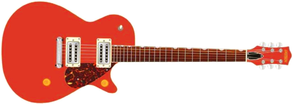 Gretsch G2217 Streamliner Junior Jet Club Ltd Hh Ht Lau - Fiesta Red - Guitare Électrique Single Cut - Main picture