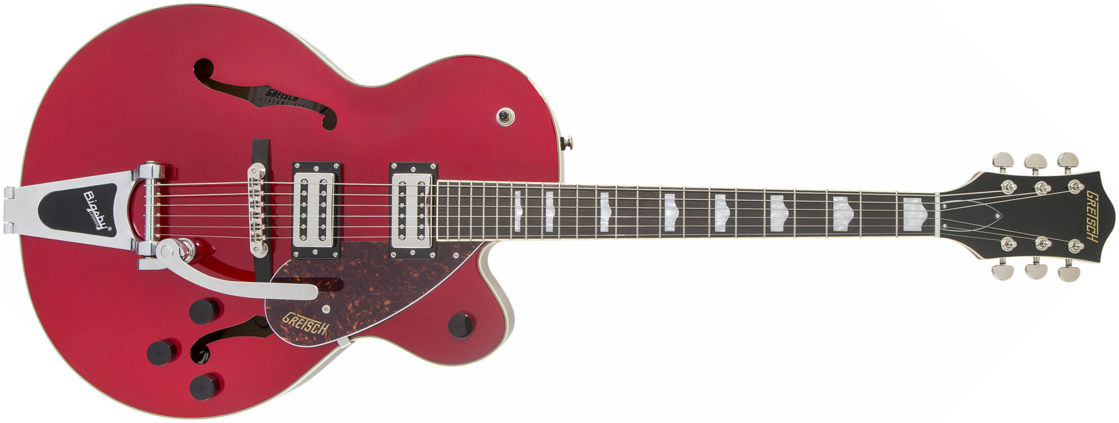 Gretsch G2420t Streamliner Hollow Body Bigsby Hh Trem Lau - Candy Apple Red - Guitare Électrique 1/2 Caisse - Main picture