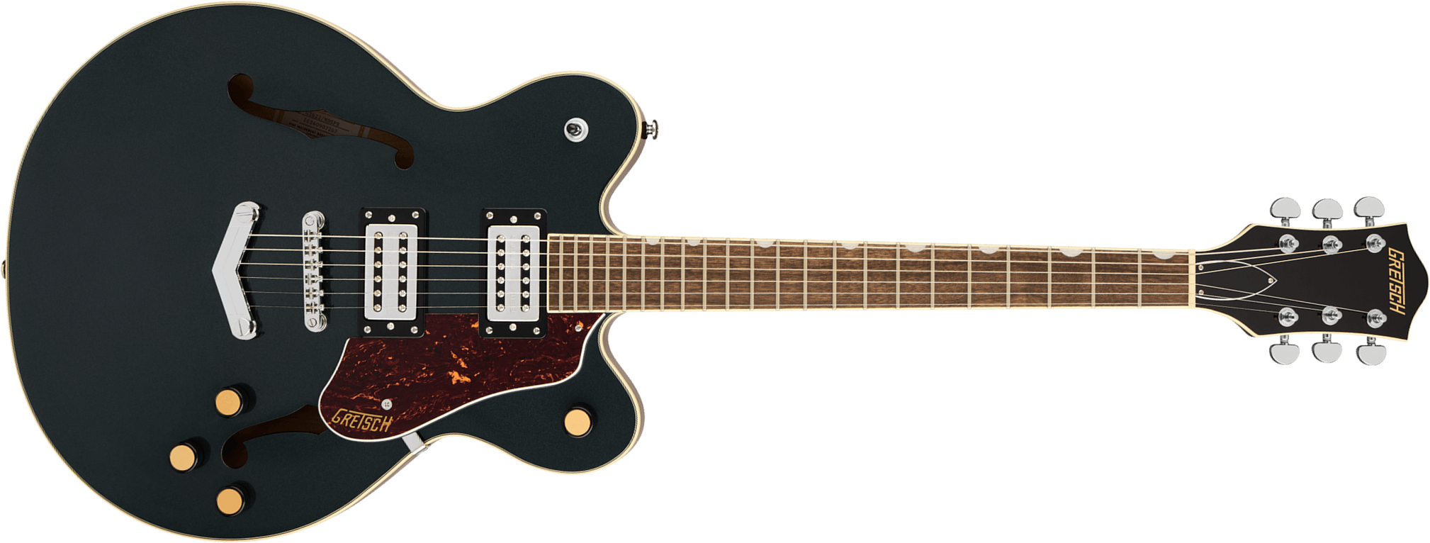Gretsch G2622 V-stoptail Dc Streamliner Center Block 2h Ht Lau - Midnight Sapphire - Guitare Électrique 1/2 Caisse - Main picture
