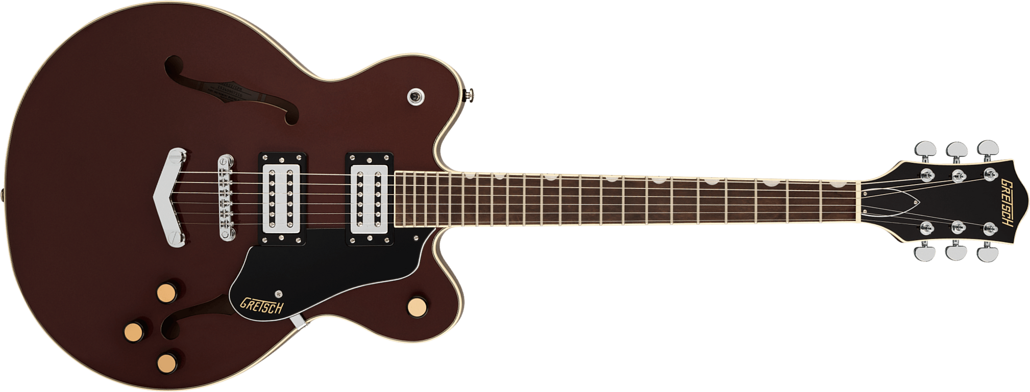 Gretsch G2622 V-stoptail Streamliner Center Block Dc 2h Ht Lau - Copper Metallic - Guitare Électrique 1/2 Caisse - Main picture