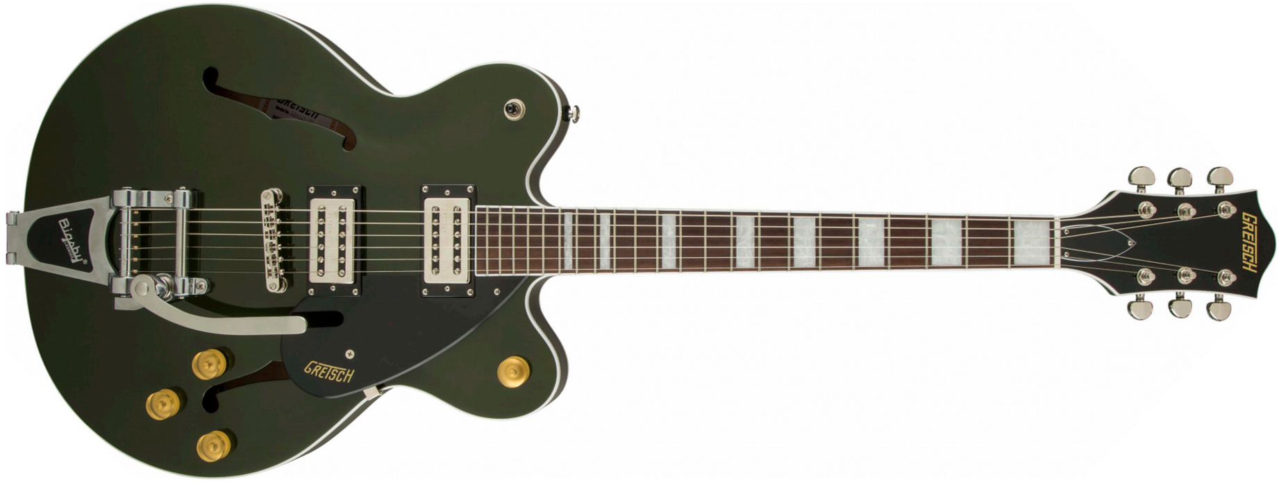 Gretsch G2622t Streamliner Center Block Bigsby - Torino Green - Guitare Électrique 1/2 Caisse - Main picture