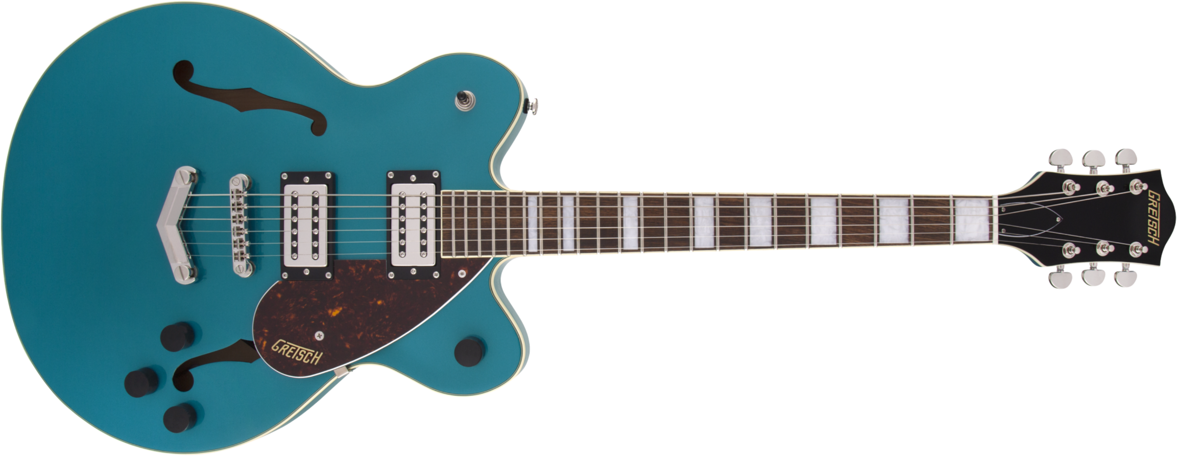 Gretsch G2622t Streamliner Center Block Jr Bigsby Hh Trem Lau - Ocean Turquoise - Guitare Électrique 1/2 Caisse - Main picture