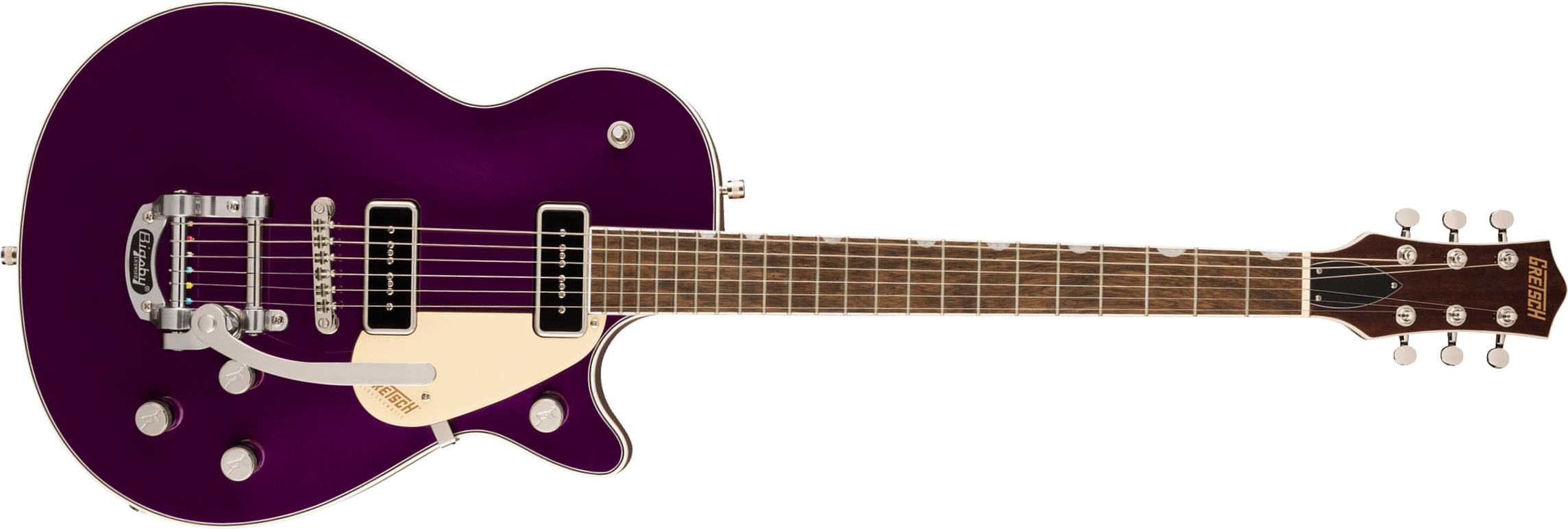 Gretsch G5210t-p90 Jet Two 90 Singlecut Bigsby Electromatic 2p90 Trem Lau - Amethyst - Guitare Électrique Single Cut - Main picture