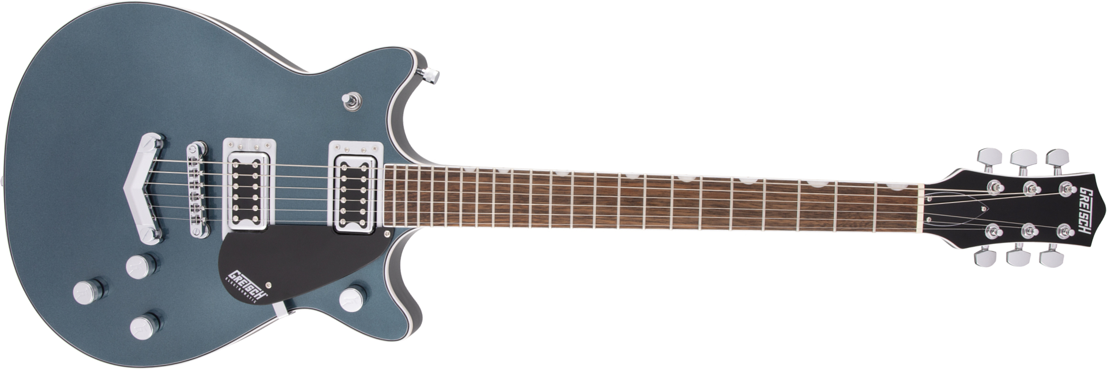 Gretsch G5222 Electromatic Double Jet Bt V-stoptail Hh Ht Lau - Jade Grey Metallic - Guitare Électrique Double Cut - Main picture