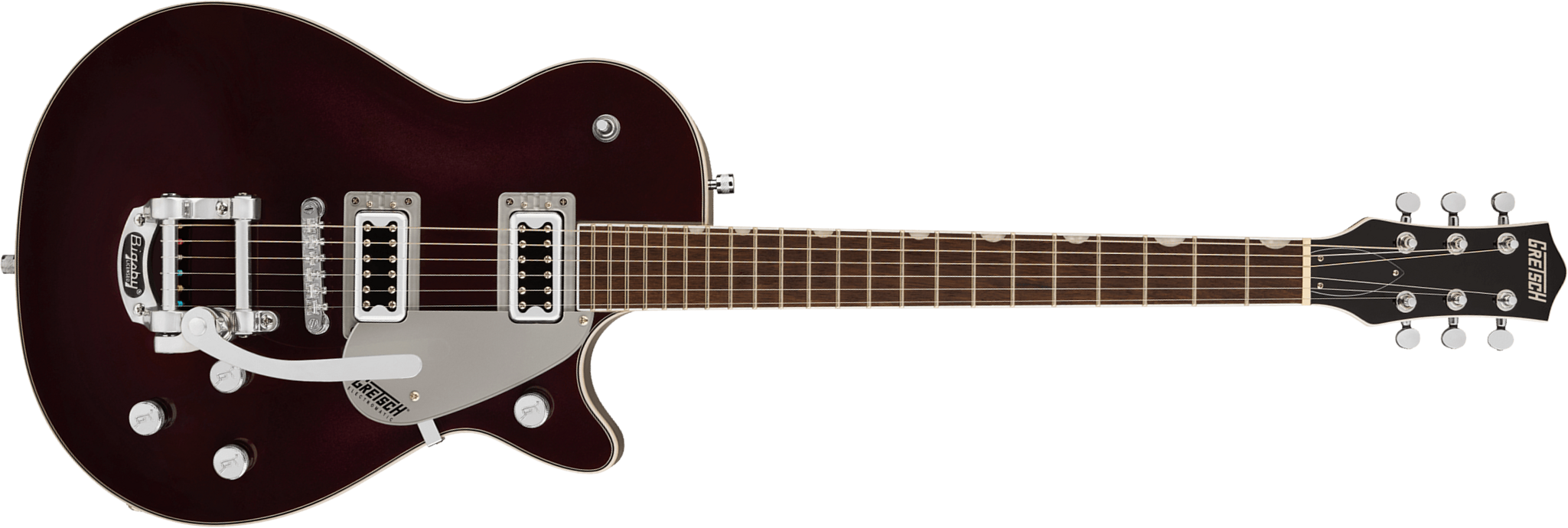 Gretsch G5230t Electromatic Jet Ft Sc Bigsby 2h Trem Lau - Dark Cherry Metallic - Guitare Électrique Single Cut - Main picture