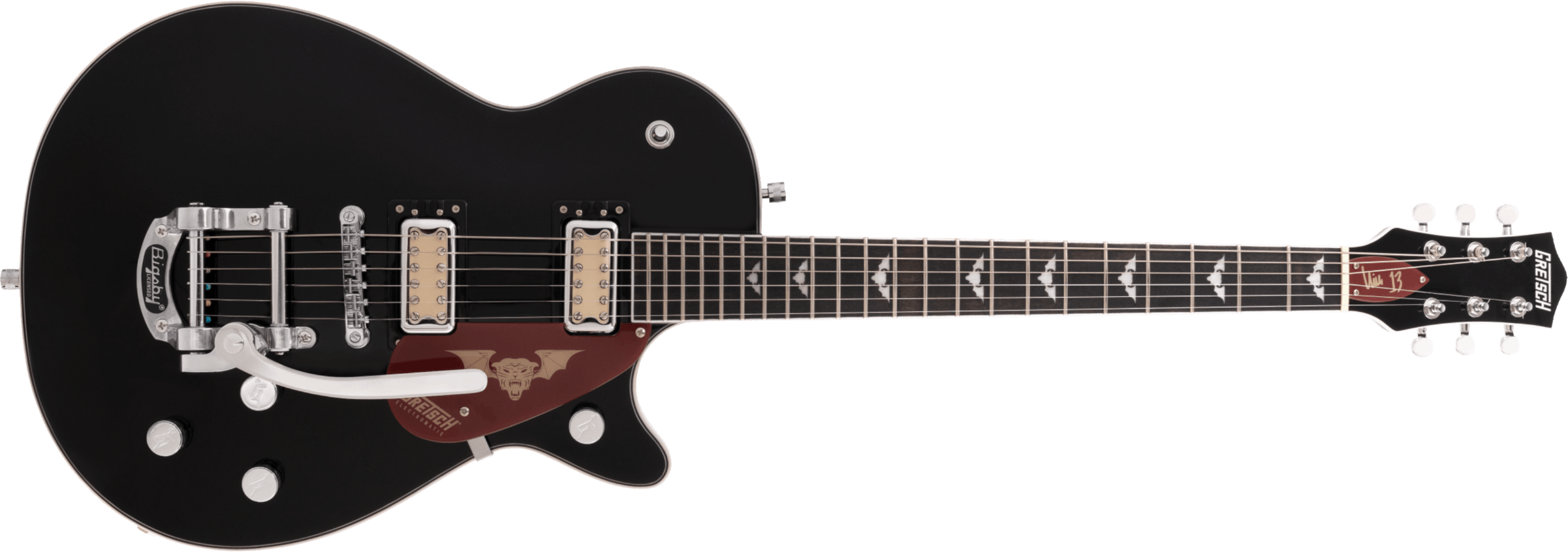 Gretsch G5230t Electromatic Jet Nick 13 Signature Bigsby Hh Trem Lau - Black - Guitare Électrique Single Cut - Main picture