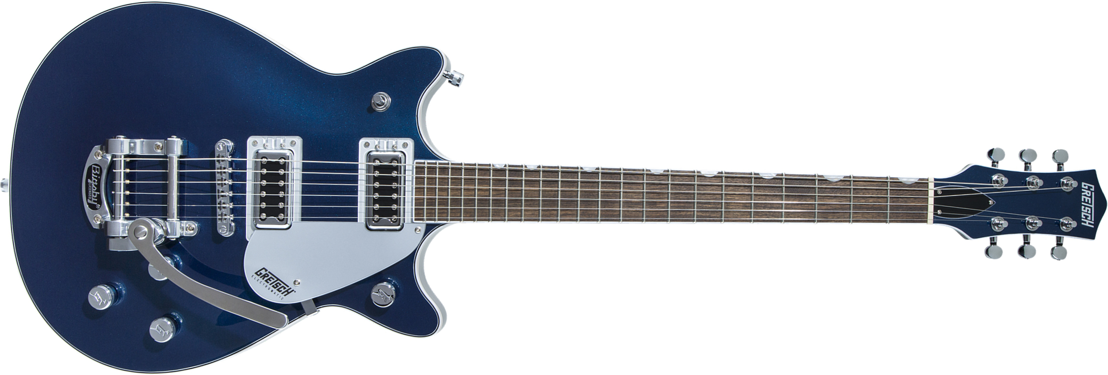 Gretsch G5232t Electromatic Double Jet Ft 2019 Hh Bigsby Lau - Midnight Sapphire - Guitare Électrique Double Cut - Main picture