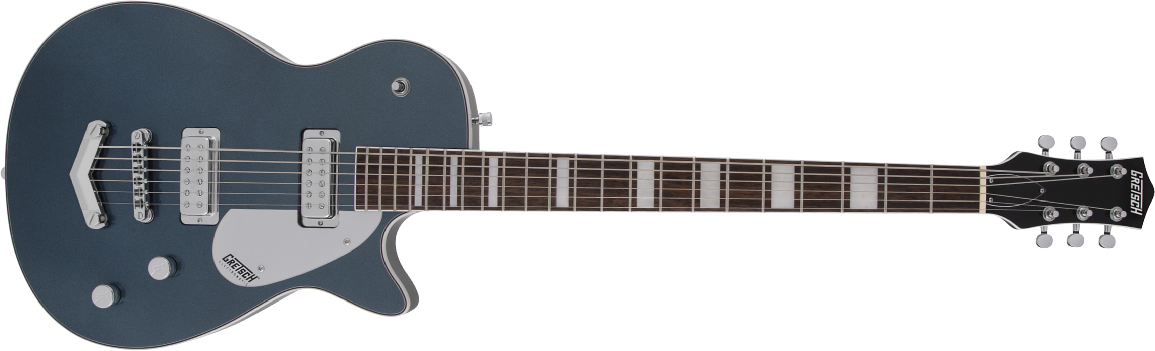 Gretsch G5260 Electromatic Jet V-stoptail Hh Ht Lau - Jade Grey Metallic - Guitare Électrique Baryton - Main picture