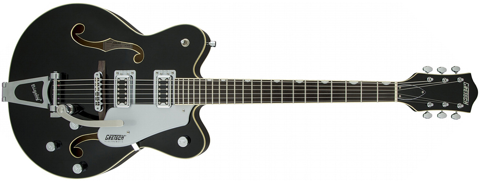 Gretsch G5422t Electromatic Hollow Body 2016 Bigsby - Black - Guitare Électrique 3/4 Caisse & Jazz - Main picture