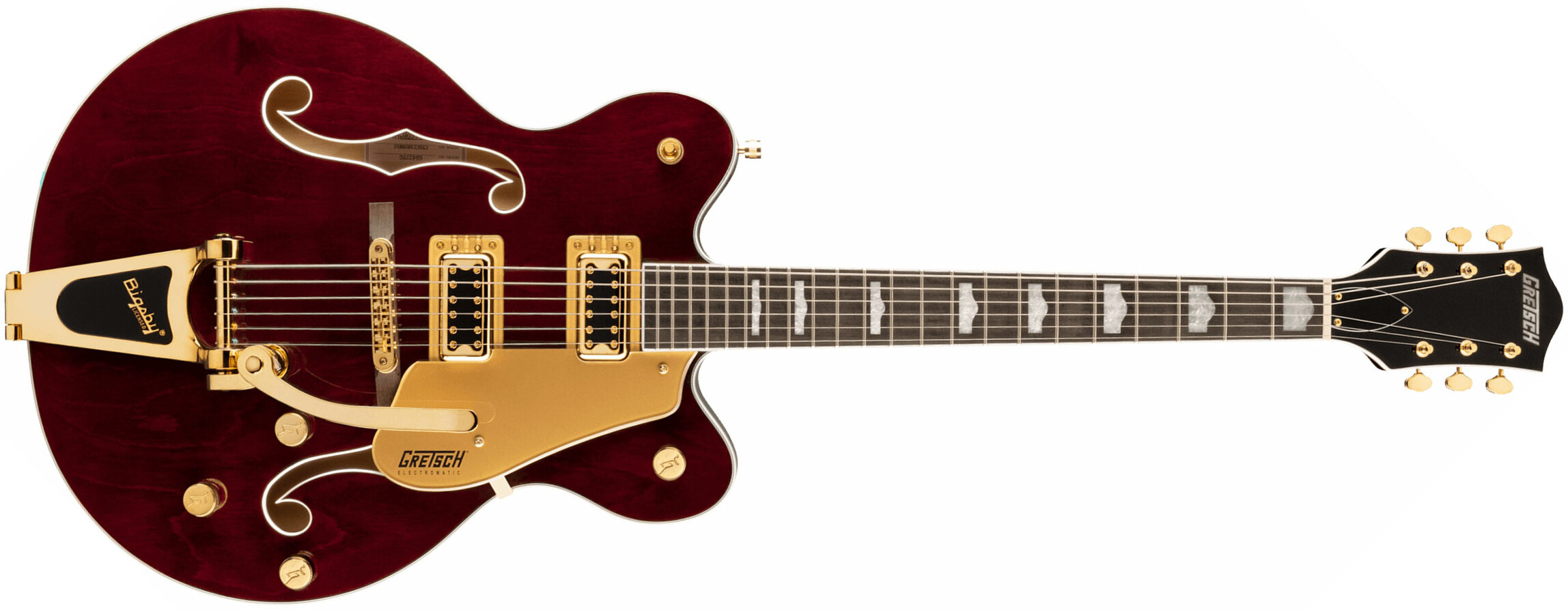 Gretsch G5422tg Electromatic Classic Hollow Body Dc Bigsby Hh Lau - Walnut Stain - Guitare Électrique 1/2 Caisse - Main picture