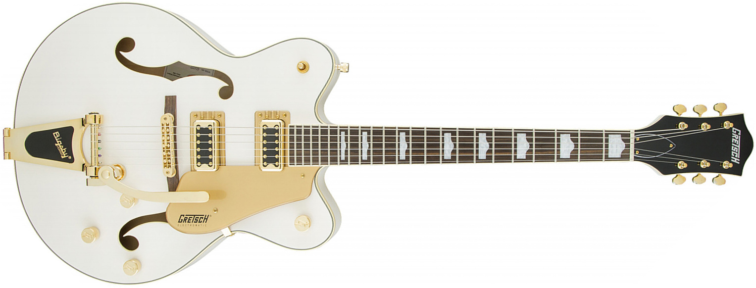 Gretsch G5422tg Electromatic Hollow Body 2016 Bigsby - Snowcrest White - Guitare Électrique 3/4 Caisse & Jazz - Main picture