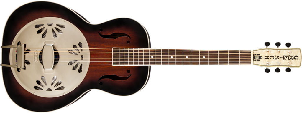 Gretsch G9240 Alligator Biscuit Round-neck Resonator Rw - 2-color Sunburst - Dobro Resonateur - Main picture