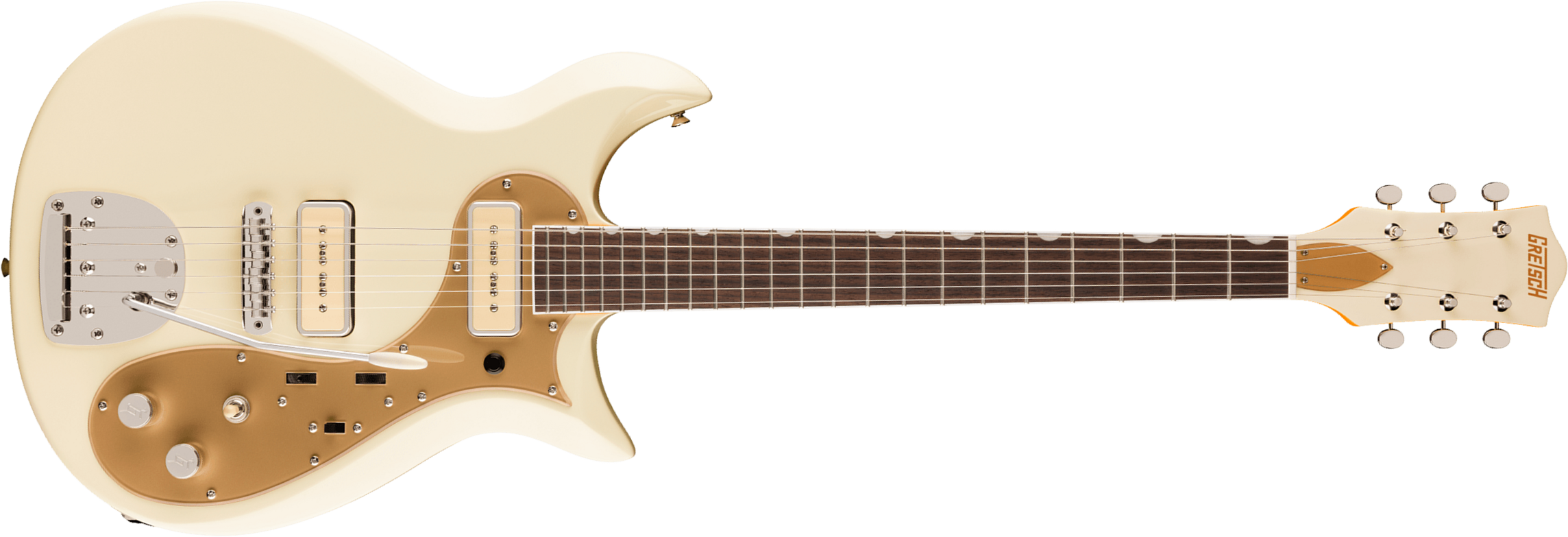 Gretsch Jack Antonoff Cvt Princess Electromatic Ltd Signature 2s Trem Rw - Vintage White - Guitare Électrique Signature - Main picture
